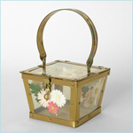 lucite flowers vintage handbag