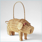 straw pig bag