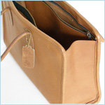 Cashin tote bag styled after a plain, brown shopping bag