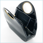 patent leather handbag by Morris Moskowitz